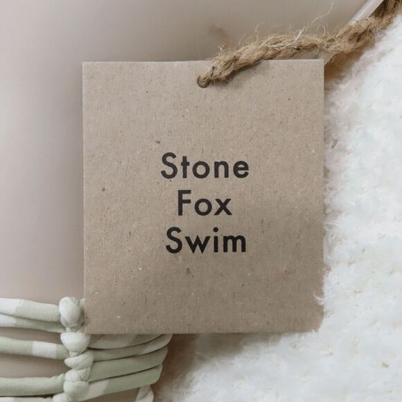 Stone Fox Swim Green Aloe Lines Daya Top/Simone Bottom X-Small - Picture 7 of 9